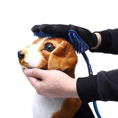 Pet Hair Scrubbing MittShower Sprayer and Scrubber, Pet Shower Sprayer Dog Massage Brush Pet Bathing Tool, Pet Grooming Mitt