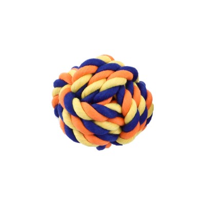 Teeth Cleaning Tough Durable Interactive Eco Friendly Cotton Rope Toy Dog Chew Ball For Dog