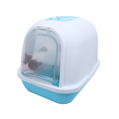 Wholesale Pet Clean Up Enclosed Training Large Space Pet Luxury Cat Toilet Litter Box Cat Toilet Box